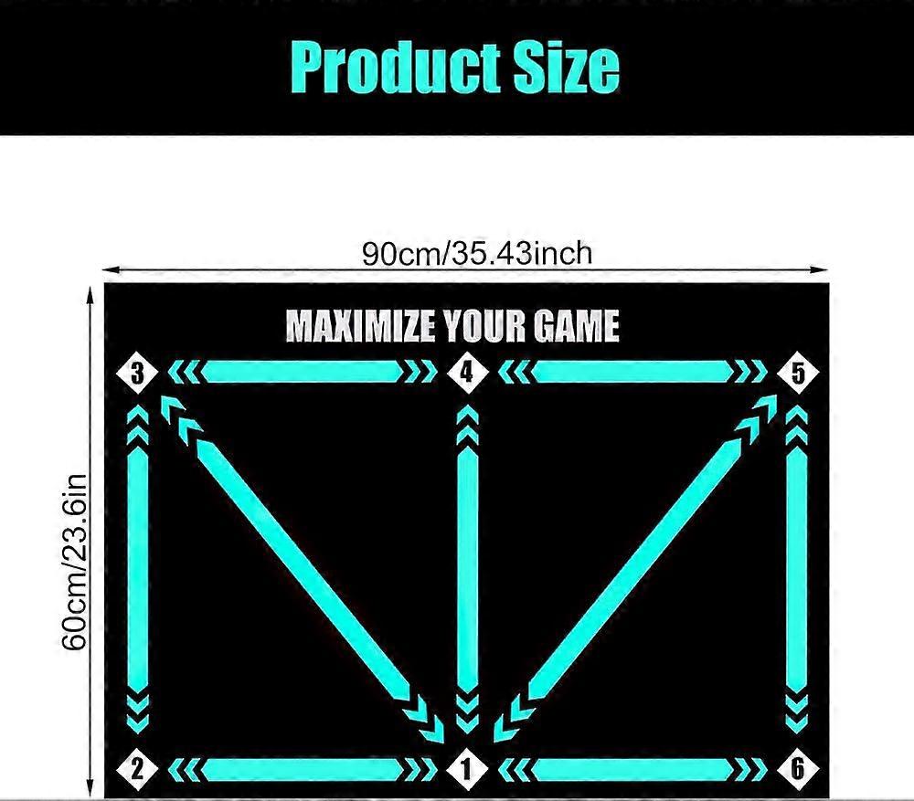 Football Training Mat Silent Step Mat 60x90cm V1188-CAQQ-135326-1