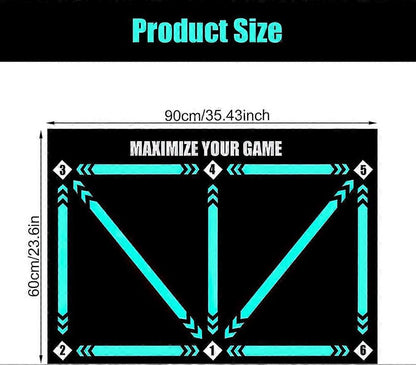 Football Training Mat Silent Step Mat 60x90cm V1188-CAQQ-135326-1