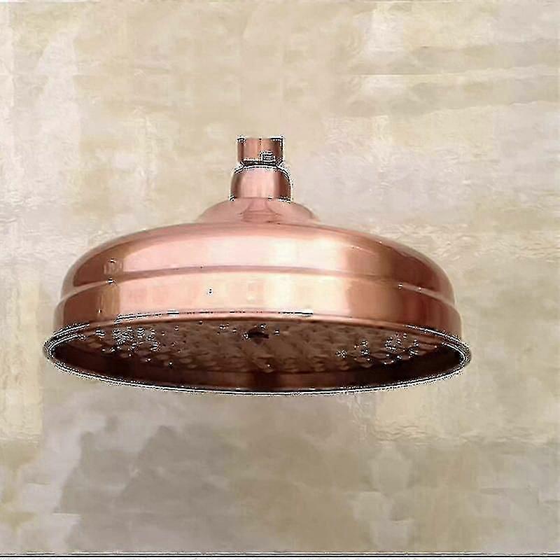 High Pressure Copper Rain Shower Head 20 cm (8 inch) Diameter Adjustable Angle Fixed Compatible with Standard V1188-CAQQ-135481-1