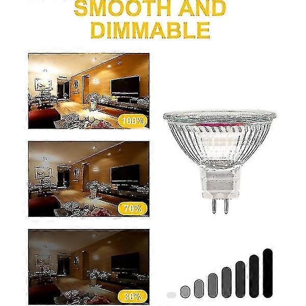 MR12V 20W GU5.3 Dimmable Halogen Bulb Warm White 2700K 12-Pack V1188-CAQQ-135924-1