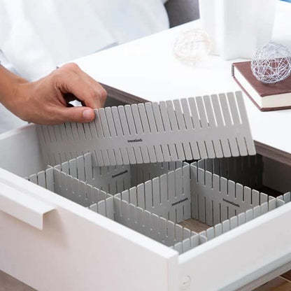 Customizable Drawer Dividers 16 Pack Gray Home Organization V1188-CAQQ-137357-1