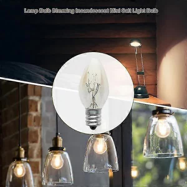 10W E12 C7 Filament Light Bulbs Warm White 10pcs 220-240V Compatible with Living Room Lamps V1188-CAQQ-146886-1