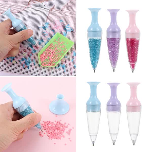 5D Diamond Painting Drill Pen Tool Purple Compatible with Oral-B Braun Philips V1188-CAQQ-25121-1