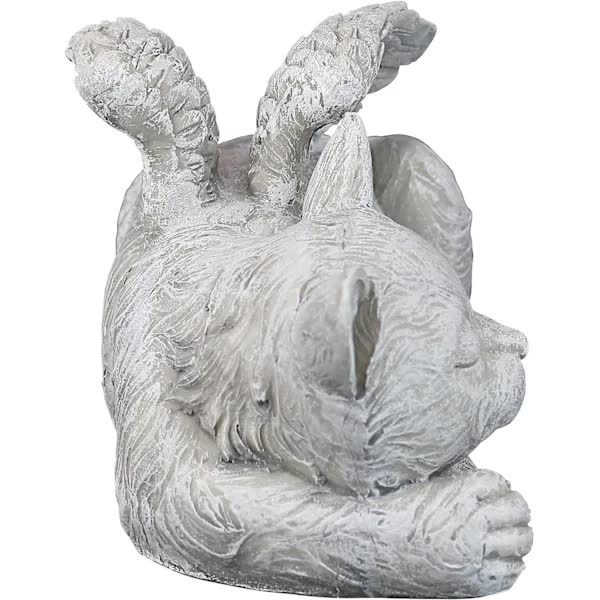 Memorial Cat Pet Angel Statue with Honorary Headstone V1188-CAQQ-37039-1