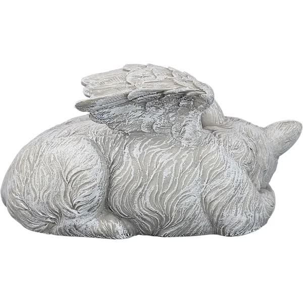 Memorial Cat Pet Angel Statue with Honorary Headstone V1188-CAQQ-37039-1