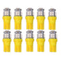 T10 w5w LED with 5 pcs 5050SMD Yellow-Orange chip 12v DC 10-pack Yellow Yellow V1188-CAQQ-38416-1