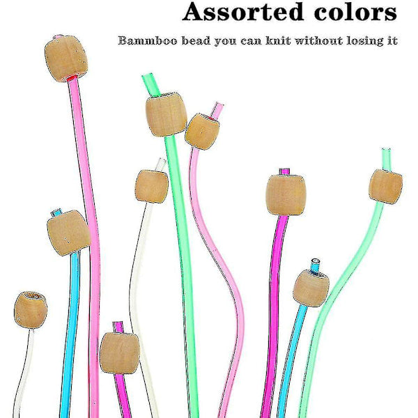 Tunisian Crochet Hook Set 23-Piece with Pearl and Carbonized Bamboo Hooks V1188-CAQQ-94355-1