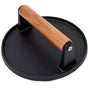 Heavy Duty Pre-Seasoned Cast Iron Hamburger Press with Heat Resistant Handle, Compatible with Griddle V1188-CAQQ-94527-1