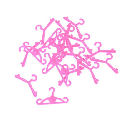 20 pcs/lot Pink Hangers Dress Clothes Accessories For Barbie Doll 0 V1188-CAQQ-9507-1