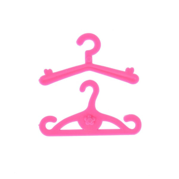 20 pcs/lot Pink Hangers Dress Clothes Accessories For Barbie Doll 0 V1188-CAQQ-9507-1