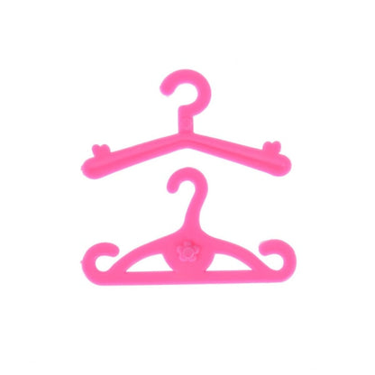 20 pcs/lot Pink Hangers Dress Clothes Accessories For Barbie Doll 0 V1188-CAQQ-9507-1
