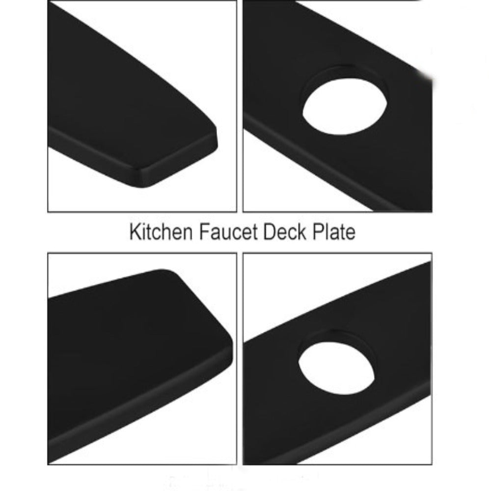 Matte Black Kitchen Countertop Cover Plate V1188-CAQQ-96020-1