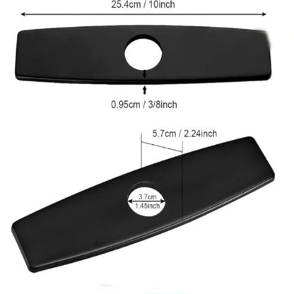 Matte Black Kitchen Countertop Cover Plate V1188-CAQQ-96020-1