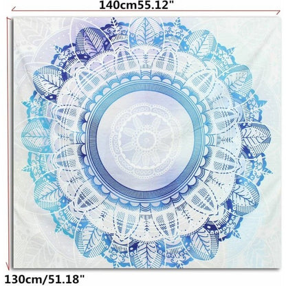 Mandala Wall Hanging Bedspread Bohemian Tapestry Throw Indian Dorm Decor Hasaki V1188-CAQQ-9635-1
