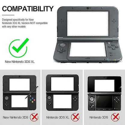 Anti-Fall Transparent Game PC Case Protection Shell Compatible with New 3DS XL Console V1188-CARR-3000-1