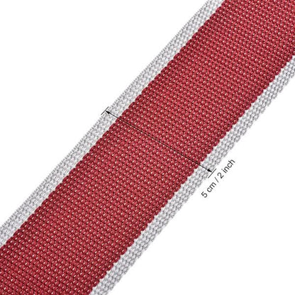 Luggage Straps Suitcase Belts with Buckle and Lock, 2M x 5cm Adjustable PP Packing Straps, Red Gray, 4pcs V1188-CARR-3184-1