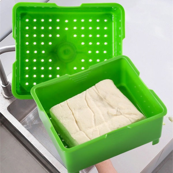 Tofu Press - Original and Best Tofu Press Kit for Perfectly Drained Tofu V1188-CAWW-17605-1