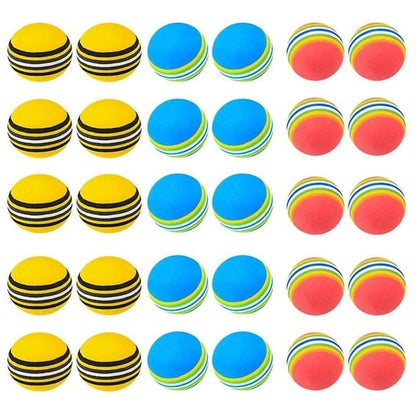 EVA Golf Training Balls 30 pcs Soft Practice Balls for Indoor and Outdoor Use V1188-CAWW-7846-1