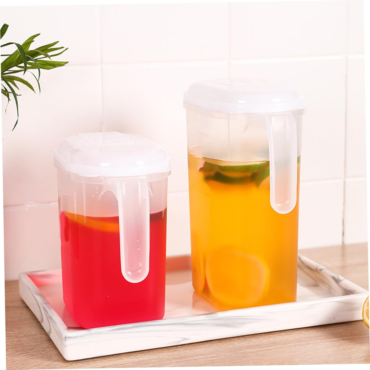 Cooling Water Jug 1.5L 2L Plastic Filter Lid Leak Proof for Juice Iced Tea V1188-CE-41F-00073