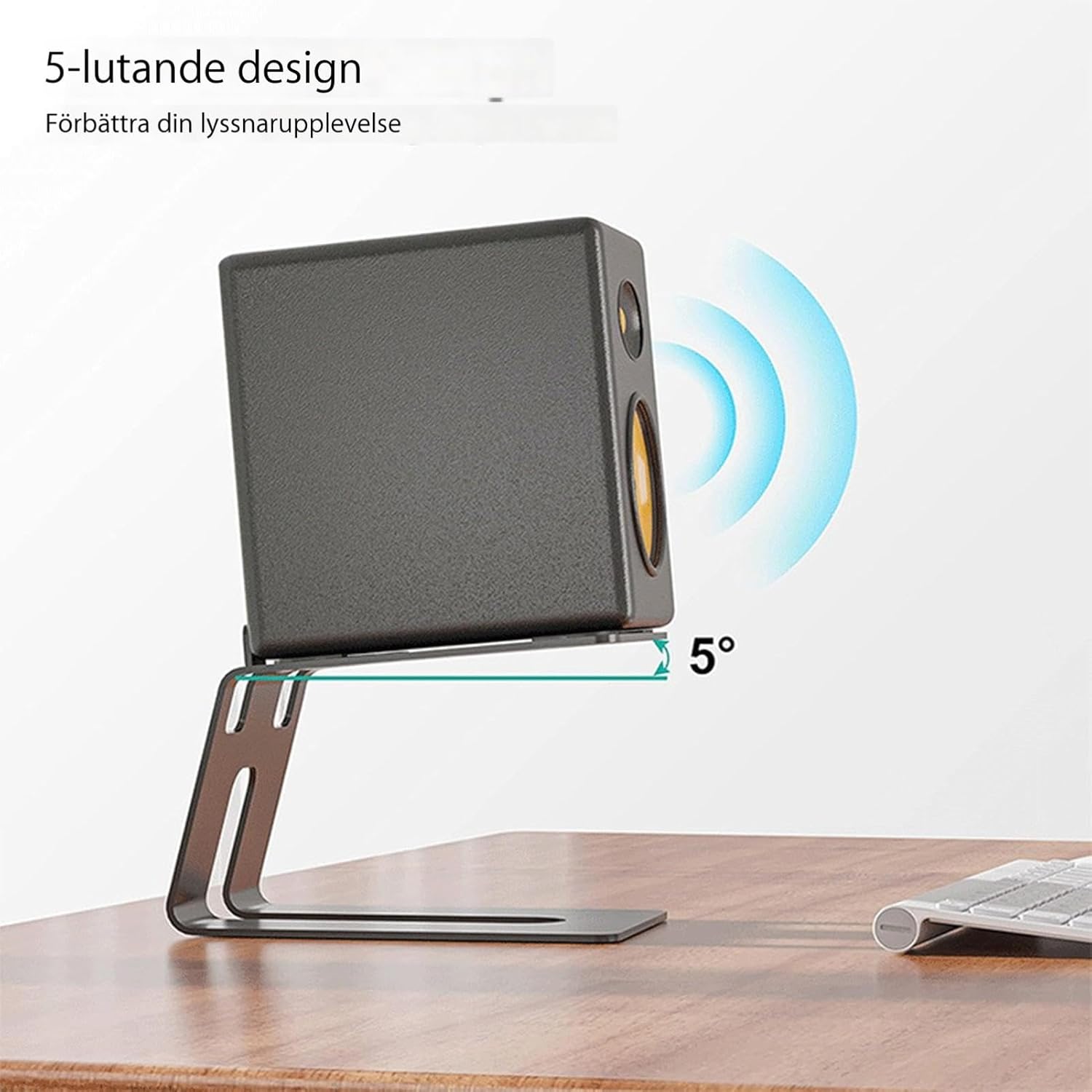 Studio Monitor Stand, 2-Pack Speaker Stands for Desk or Bookshelf, Stable Speaker Stands for Home Studio or V1188-CE-41F-00205