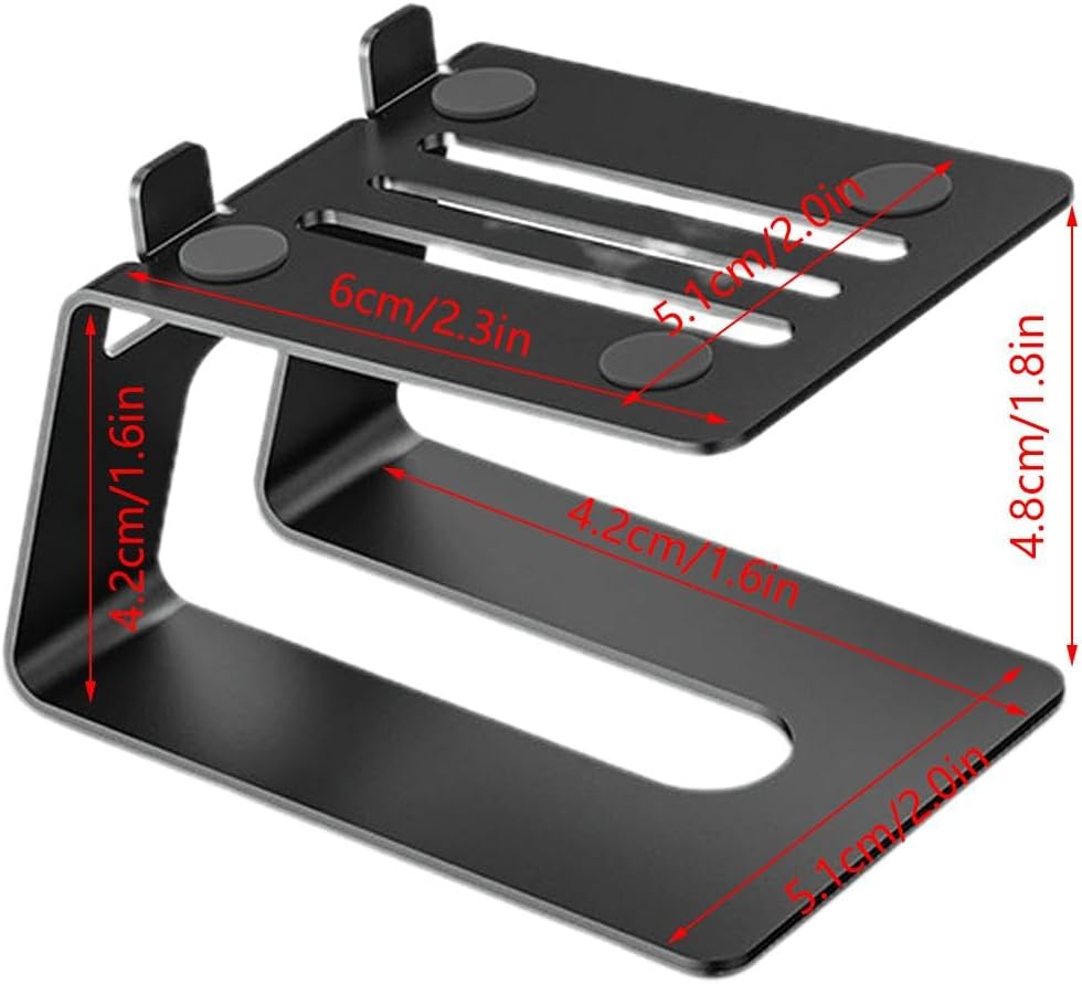 Studio Monitor Stand, 2-Pack Speaker Stands for Desk or Bookshelf, Stable Speaker Stands for Home Studio or V1188-CE-41F-00205