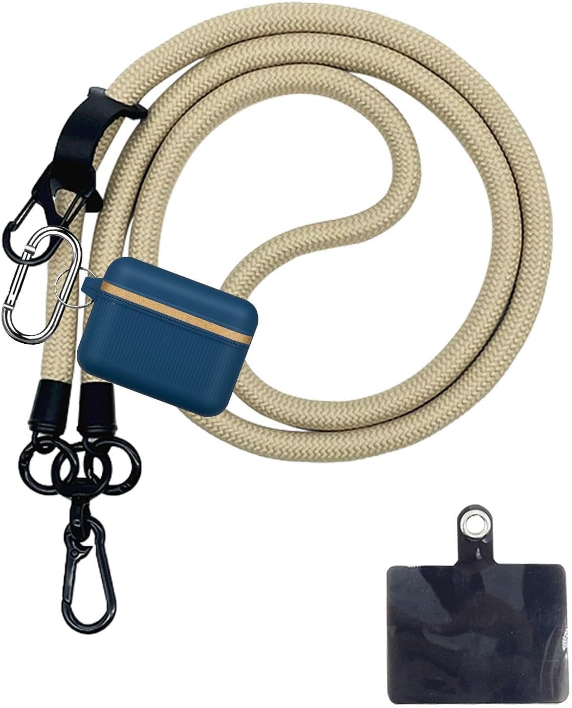Thick Rope Phone Lanyard 10MM Mobile Strap Neck Holder Compatible with Apple Compatible with Samsung V1188-CE-41F-00290-3