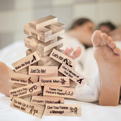 Jenga Block Tower Game for Couples V1188-CE-41L-00032