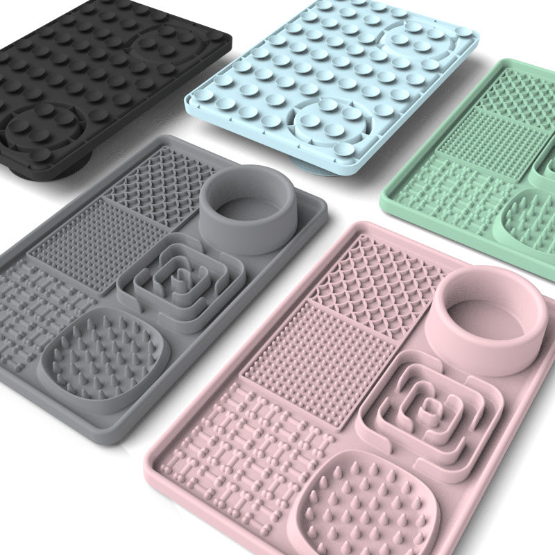 Dog Lick Mat Pink Square Food Bowl V1188-CE-880140