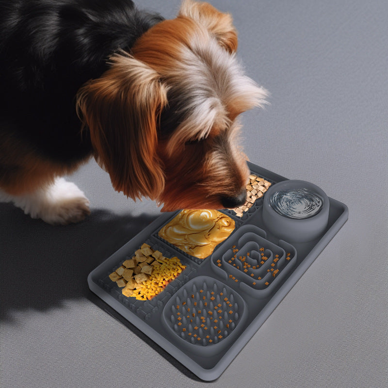 Dog Lick Mat Pink Square Food Bowl V1188-CE-880140