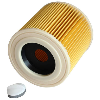 2x Cartridge Filter for Vacuum Cleaner, Compatible with Karcher WD2 WD3 MV3 MV2 A2004 A2054 A2204 A2656 V1188-CE-MO00057