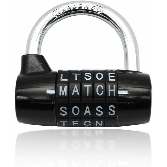 Waterproof and Rustproof 5 Letter Combination Lock for Cabinets, Schools, Businesses, and Homes V1188-CE-MO00142