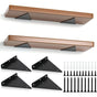 Package Triangle Shelf Brackets, 14cm Iron Floating Shelf Brackets, Metal Wall Mounted Shelf Brackets for DIY V1188-CE-MO00204