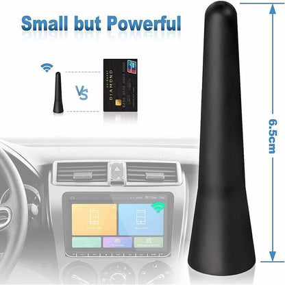 Car Antenna FM DAB Car Radio Antenna 6.5 cm Mini Short Car Antenna with Powerful FM/AM/DAB Reception Function, V1188-CE-MO02242