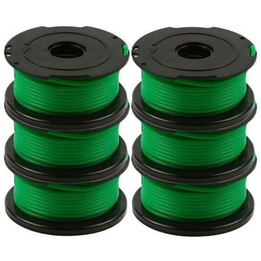 Pack of 6 spools of line for Black and Decker GL7033, GL8033, GL9035 grass trimmer, 6 m, V1188-CE-MO02678