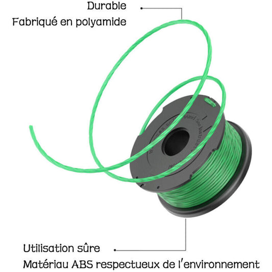 Green Trimmer Line Spool 2-Pack Compatible with Black \u0026 Decker GL7033 GL8033 GL9035 A6482 Grass Trimmer V1188-CE-MO02756