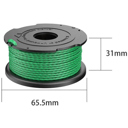 Green Trimmer Line Spool 2-Pack Compatible with Black \u0026 Decker GL7033 GL8033 GL9035 A6482 Grass Trimmer V1188-CE-MO02756