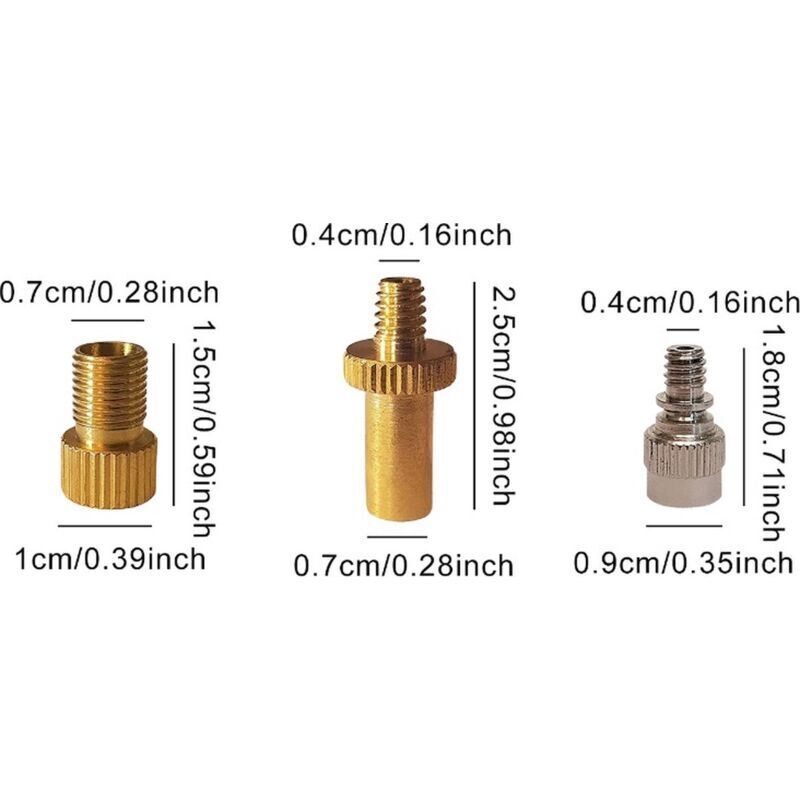 15 pcs Bicycle Valve Adapter Set Reducing Nozzles Tire Pump Adapter Set Ball Pump Needle Universal. V1188-CE-MO02795