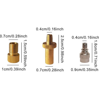 15 pcs Bicycle Valve Adapter Set Reducing Nozzles Tire Pump Adapter Set Ball Pump Needle Universal. V1188-CE-MO02795