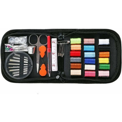 Sewing Kit 52 Accessories with 18 Thread Spools Black Box for Beginners Kids Adults Travel Compatible with V1188-CE-MO02806