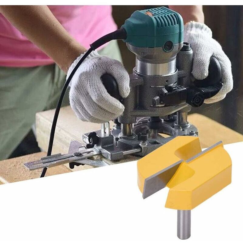 Router, Edge Router, 8mm Router, Bottom Cleaning Router, T-Slot Routers, 8x57mm Bottom, Yellow Blade, from DE V1188-CE-MO03168