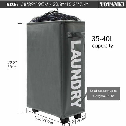 Gray Collapsible Laundry Hamper 22\ V1188-CE-MO03842