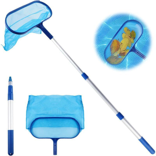 Pool Skimmer with Fine Mesh Net and Telescopic Handle for Easy Cleaning V1188-CE-MO04152