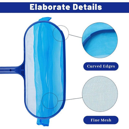 Pool Skimmer with Fine Mesh Net and Telescopic Handle for Easy Cleaning V1188-CE-MO04152