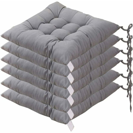 Square Chair Cushions 40x40 Quilted Carpet Home Decor Colorful Comfortable Indoor Outdoor Gray V1188-CE-MO06137