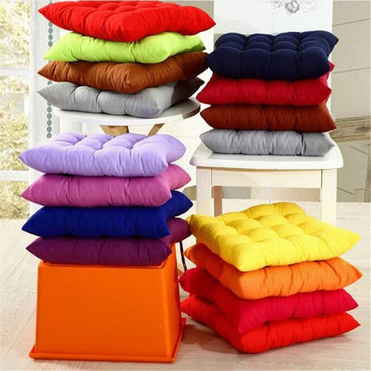 Square Chair Cushions 40x40 Quilted Carpet Home Decor Colorful Comfortable Indoor Outdoor Gray V1188-CE-MO06137