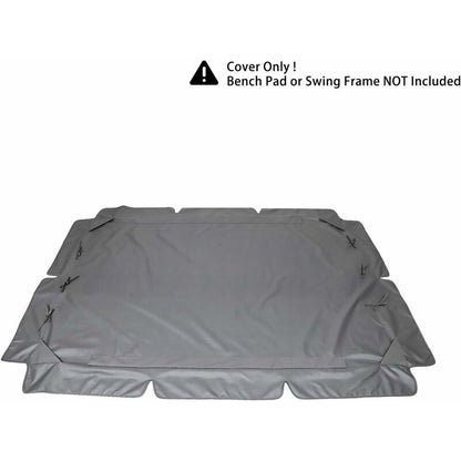 Replacement Cover for 3-Seater Garden Swing Waterproof UV Protection Gray Large V1188-CE-MO06269