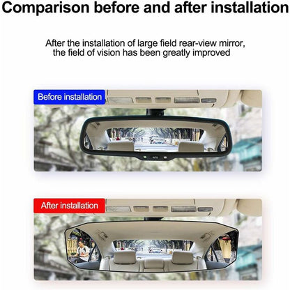 Universal Wide Angle Panoramic Interior Rearview Mirror for Car or Truck Cabin 23884mm V1188-CE-MO07362