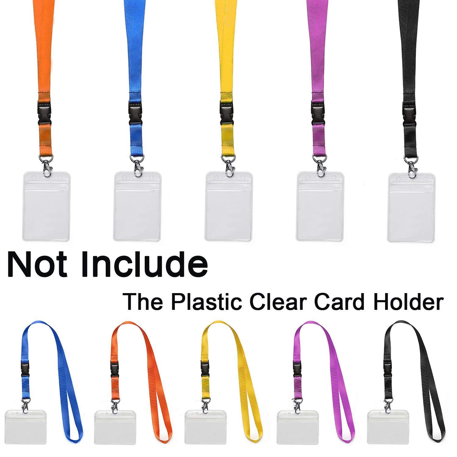 5-pack Neck Warmers with Removable Buckle - Orange, Blue, Purple, Black, Yellow, SU-CYL-0598 V1188-CE-X00021
