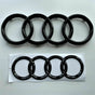 Replacement Audi A1 A3 A4 A5 Front & Rear Black Emblem Rings Set - 273mm & 192mm V1188-CE-Y00473