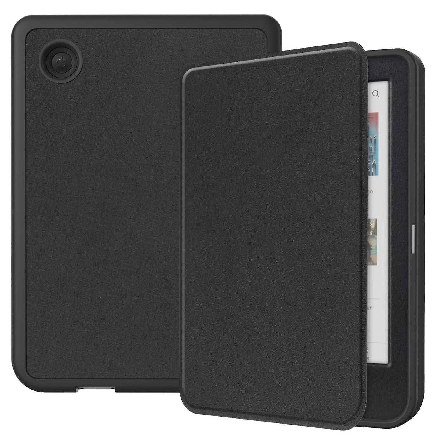 KOBO Clara Colour Compatible Leather Case Caster Black LGL V1188-CE-Y1016-00115